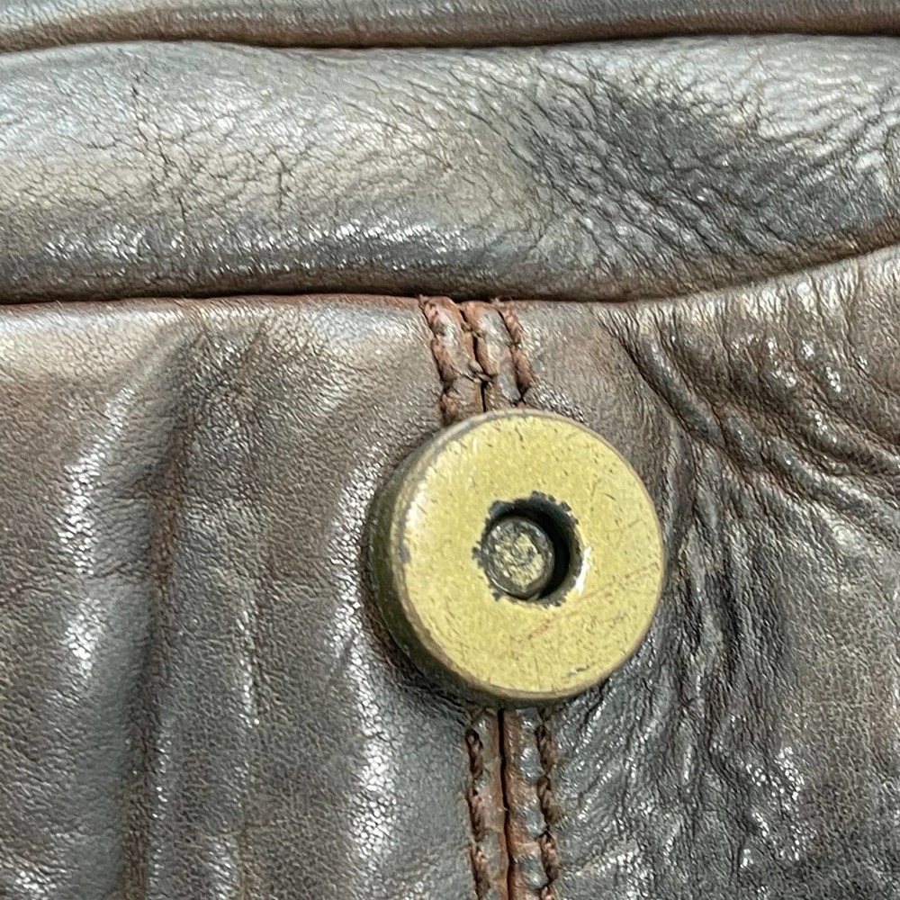Brown Woven Leather Adjustable Strap Small Crossbody Purse Bag Distressed Travel - Picture 7 of 16
